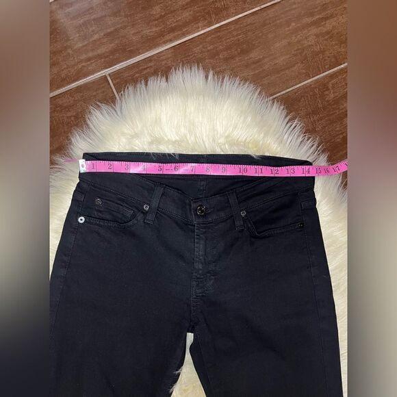 7 of all mankind H/R Roxanna black Slim Fit Jean sz 26 - Picture 8 of 10
